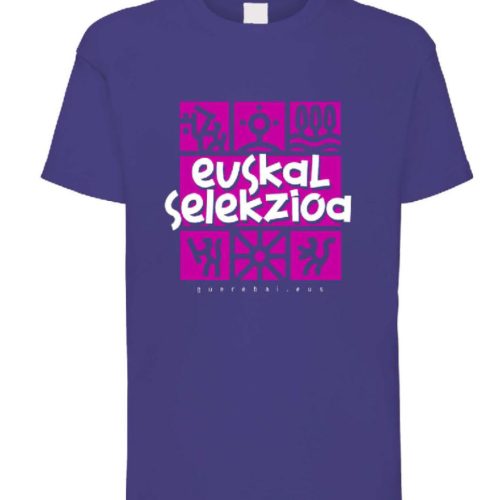 EUSKAL SELEKZIOA haurren kamiseta morea